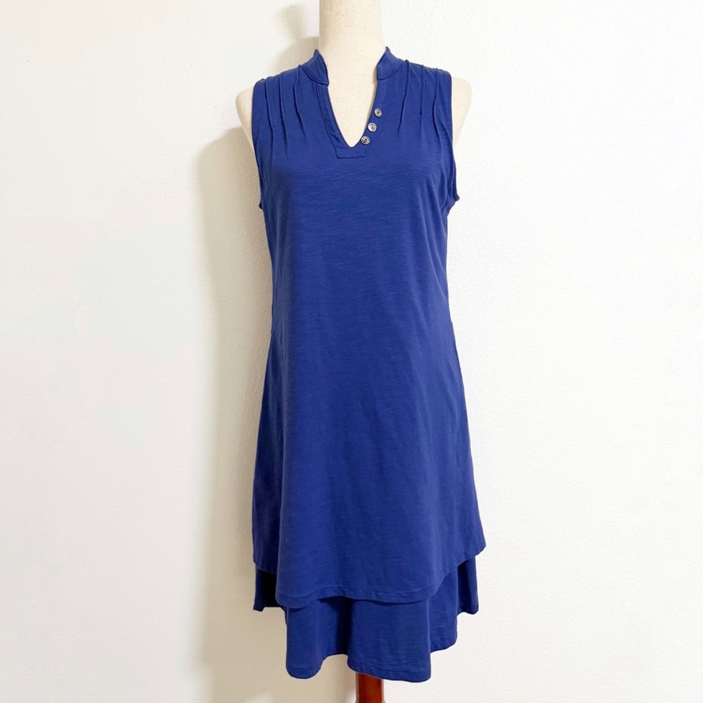 Neon Buddha Lagenlook Layered Cotton Tank Dress